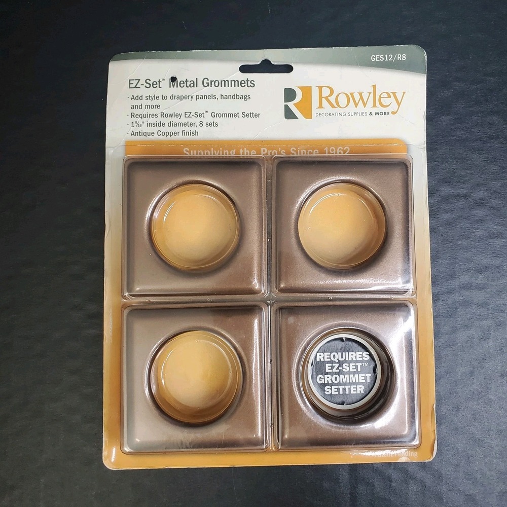 Rowley EZ Set Metal Grommets Bronze Finish GES12 R8 Drapery Panels 1 9/16 inch